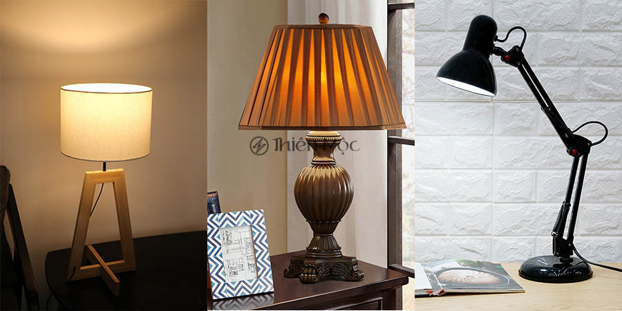 Các loại đèn bàn thông dụng